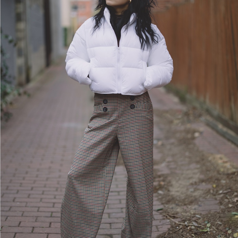 ASOS design cropped puff coat